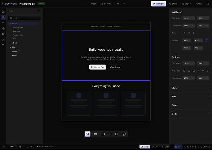 Editor preview